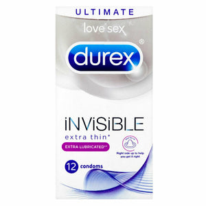 12 Pack Durex® Invisible Extra Lubricated