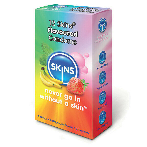 12 Pack Skins Flavoured Condoms