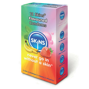 12 Pack Skins Flavoured Condoms