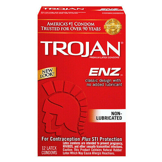 12 Pack Trojan Regular Condoms | Non Lubricated